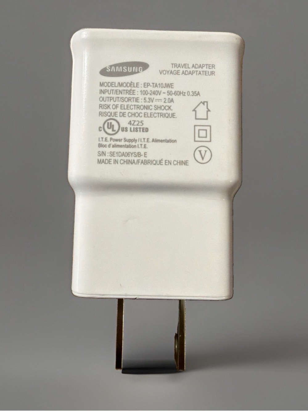 Samsung Travel Adapter EP-TA10JWE White Wall Charger